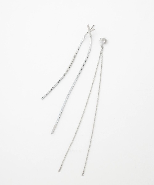 HARE（ハレ）の「ロングチェーンピアス(HARE)（ピアス（両耳用）・レディース・シルバー/ゴールド・FREE）」の17枚目の写真