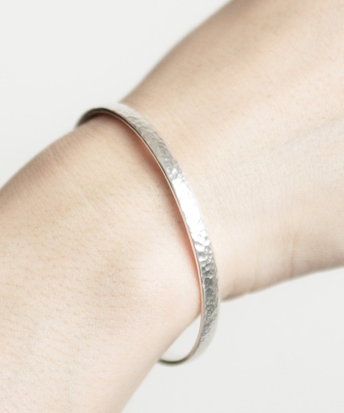 〚ほぼ新品〛Jouete ハンマードシルバーバングル composite｜HAMMERED FINE BANGLE SV ハンマード細バングル シルバー