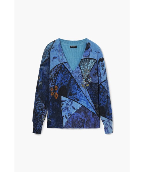 デシグアル Desigual OCEAN ヘビーゲージプルオーバー （ブルー） OCEAN ヘビーゲージプルオーバー（ニット/セーター）｜Desigual