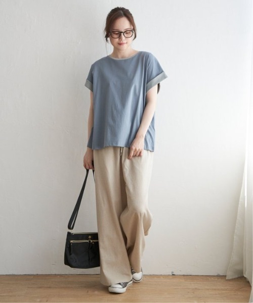 LBC（エルビーシー）の「リネン混ロープベルトイージーパンツ（その他パンツ・レディース・ブラック/ベージュ/ネイビー/ダークオリーブ・M/L）」の10枚目の写真