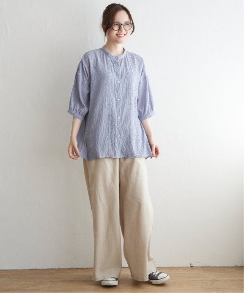 LBC（エルビーシー）の「リネン混ロープベルトイージーパンツ（その他パンツ・レディース・ブラック/ベージュ/ネイビー/ダークオリーブ・M/L）」の12枚目の写真