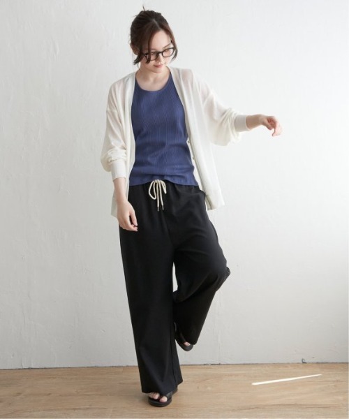 LBC（エルビーシー）の「リネン混ロープベルトイージーパンツ（その他パンツ・レディース・ブラック/ベージュ/ネイビー/ダークオリーブ・M/L）」の14枚目の写真