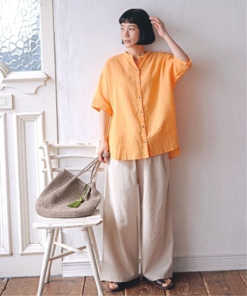 LBC（エルビーシー）の「リネン混ロープベルトイージーパンツ（その他パンツ・レディース・ブラック/ベージュ/ネイビー/ダークオリーブ・M/L）」の7枚目の写真