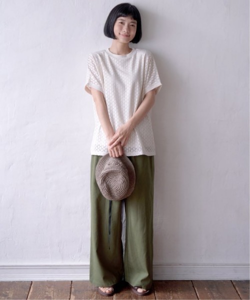 LBC（エルビーシー）の「リネン混ロープベルトイージーパンツ（その他パンツ・レディース・ブラック/ベージュ/ネイビー/ダークオリーブ・M/L）」の5枚目の写真