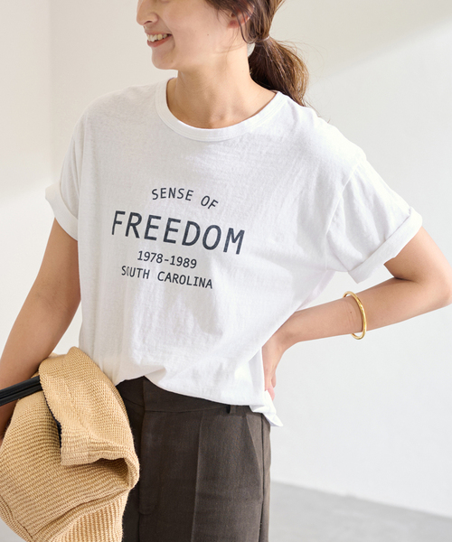 FRAMeWORK（フレームワーク）の「FREEDOM ロゴT-SHIRT（Tシャツ