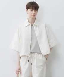 ブラウス シャツ 「tageechita」2WAY リネン混シャツ レディース メンズ tageechita ブラウス シャツ 「tageechita」2WAY リネン混シャツ