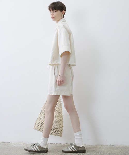 tageechita(タジチタ)の「【tageechita】テクスチャー素材 フリンジ切替 開襟ラグランシャツ(シャツ/ブラウス・レディース・オフホワイト・S/M/L)」の16枚目の写真