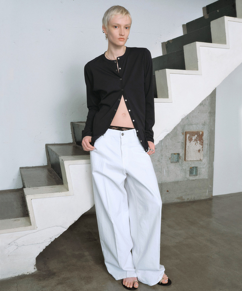 AP STUDIO（エーピーストゥディオ）の「【DAWN/ダン】HAORI WITH SNAP BUTTON（ラッシュガード・レディース・ブラック/カーキ・FREE）」の8枚目の写真