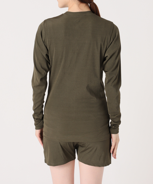 AP STUDIO（エーピーストゥディオ）の「【DAWN/ダン】HAORI WITH SNAP BUTTON（ラッシュガード・レディース・ブラック/カーキ・FREE）」の20枚目の写真