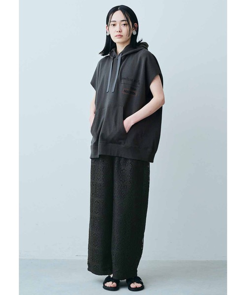 MEDE19F（メデジュウキュウ）の「ＭＥＤＥ１９Ｆ　レース素材のリラックスパンツ〈ブラック〉（その他パンツ・レディース・ブラック・LARGE/MEDIUM/NM）」の7枚目の写真