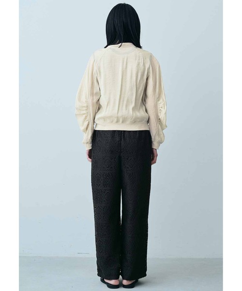 MEDE19F（メデジュウキュウ）の「ＭＥＤＥ１９Ｆ　レース素材のリラックスパンツ〈ブラック〉（その他パンツ・レディース・ブラック・LARGE/MEDIUM/NM）」の10枚目の写真