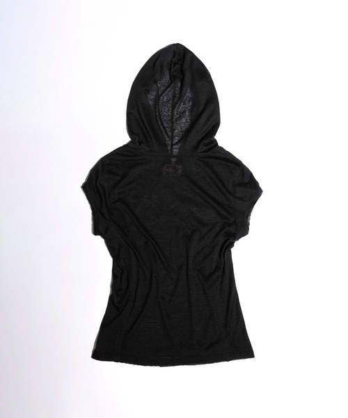 RoseEmbroideryHoodieTee/ローズエンブロイダリーフーディT