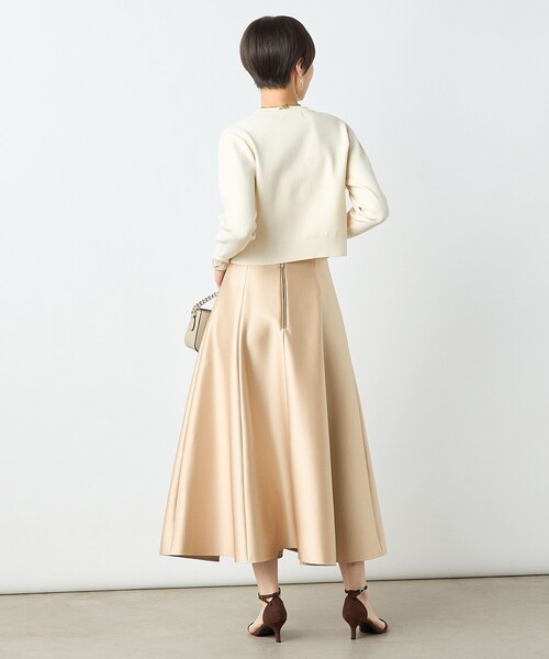 NOLLEY’S Sophi(ノーリーズソフィ)の「スムース編みショート丈カーディガン(カーディガン/ボレロ・レディース・アイボリー/サックスブルー/ブラック・38)」の8枚目の写真