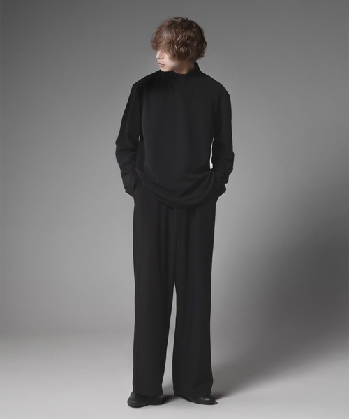 favclo.（ファブクロ）の「REFINED HIGH NECK TOPS／リファインドハイネックトップス（Tシャツ/カットソー・メンズ・ブラック・SMALL/MEDIUM）」の20枚目の写真