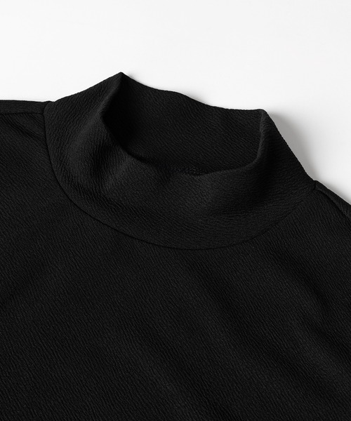 favclo.（ファブクロ）の「REFINED HIGH NECK TOPS／リファインドハイネックトップス（Tシャツ/カットソー・メンズ・ブラック・SMALL/MEDIUM）」の17枚目の写真