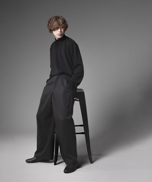 favclo.（ファブクロ）の「REFINED HIGH NECK TOPS／リファインドハイネックトップス（Tシャツ/カットソー・メンズ・ブラック・SMALL/MEDIUM）」の5枚目の写真
