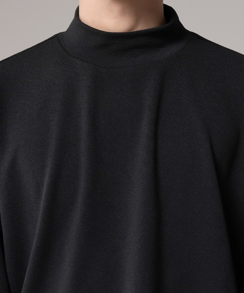 favclo.（ファブクロ）の「REFINED HIGH NECK TOPS／リファインドハイネックトップス（Tシャツ/カットソー・メンズ・ブラック・SMALL/MEDIUM）」の10枚目の写真