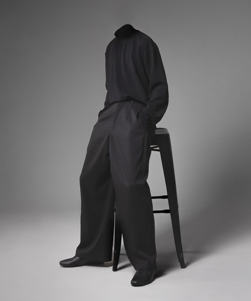 favclo.（ファブクロ）の「REFINED HIGH NECK TOPS／リファインドハイネックトップス（Tシャツ/カットソー・メンズ・ブラック・SMALL/MEDIUM）」の9枚目の写真