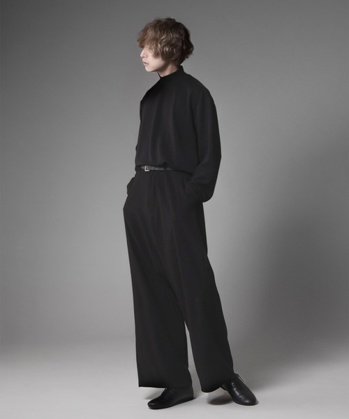 favclo.（ファブクロ）の「REFINED HIGH NECK TOPS／リファインドハイネックトップス（Tシャツ/カットソー・メンズ・ブラック・SMALL/MEDIUM）」の7枚目の写真