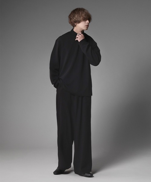 favclo.（ファブクロ）の「REFINED HIGH NECK TOPS／リファインドハイネックトップス（Tシャツ/カットソー・メンズ・ブラック・SMALL/MEDIUM）」の21枚目の写真