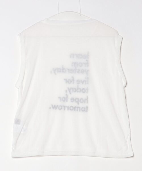 AMERICAN RAG CIE（アメリカンラグシー）の「【ARC】シアーロゴタンクトップ（タンクトップ・レディース・ベージュ/ホワイト/ブラック・FREE）」の4枚目の写真