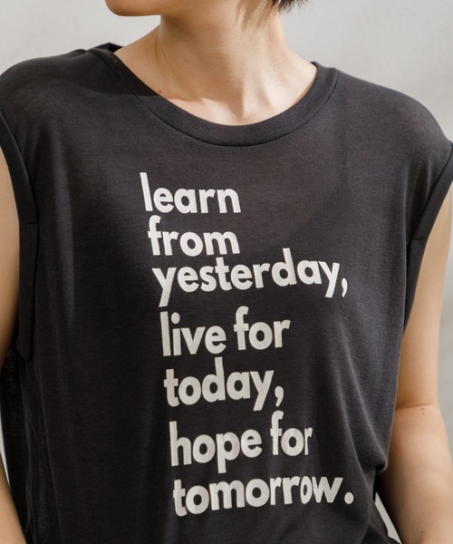 AMERICAN RAG CIE（アメリカンラグシー）の「【ARC】シアーロゴタンクトップ（タンクトップ・レディース・ベージュ/ホワイト/ブラック・FREE）」の18枚目の写真