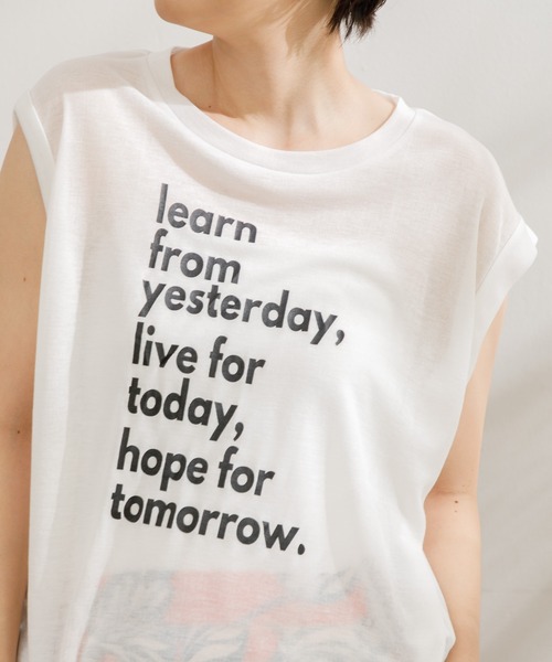 AMERICAN RAG CIE（アメリカンラグシー）の「【ARC】シアーロゴタンクトップ（タンクトップ・レディース・ベージュ/ホワイト/ブラック・FREE）」の11枚目の写真