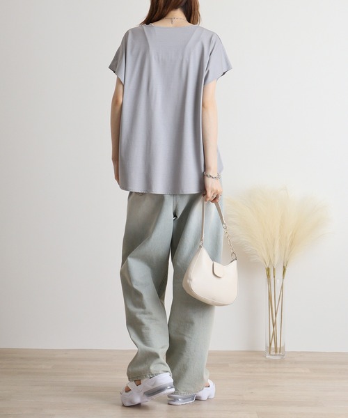 セール】BRODIAEA サークル刺繍ロゴ 極サラTシャツ（Tシャツ