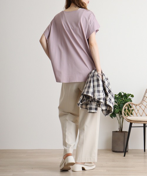 tシャツ BRODIAEA サークル刺繍ロゴ　極サラTシャツ レディース tシャツ BRODIAEA サークル刺繍ロゴ 極サラTシャツ レディース