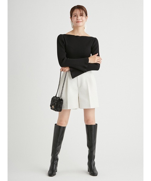 CELFORD(セルフォード)の「バリエーションショートパンツ(その他パンツ・レディース・ブラック/チャコールグレー/アイボリー/その他・38/36)」の18枚目の写真
