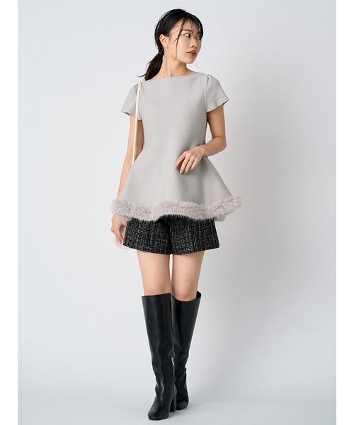 CELFORD(セルフォード)の「バリエーションショートパンツ(その他パンツ・レディース・ブラック/チャコールグレー/アイボリー/その他・38/36)」の9枚目の写真