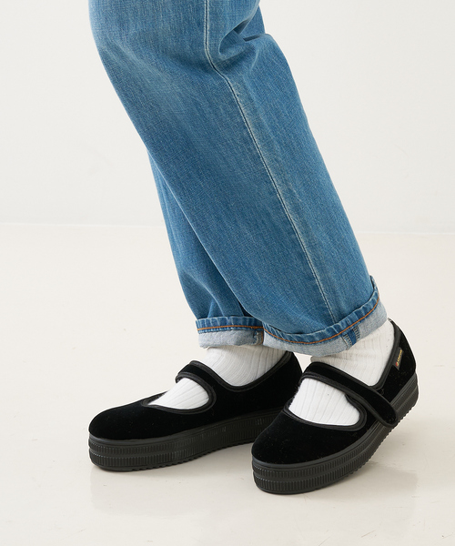 ALBEROLA（アルベローラ）の「【WEB限定】【ALBEROLA】一部別注 ベルベットメリージェーン 厚底シューズ（その他シューズ・レディース・ブラック/チャコールグレー/ベージュ/グレー/ブラック系その他・36/37/38）」の11枚目の写真