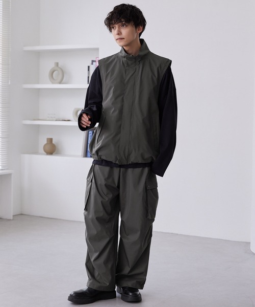 MONO-MART（モノマート）の「ワイドトラックパラシュートカーゴパンツ