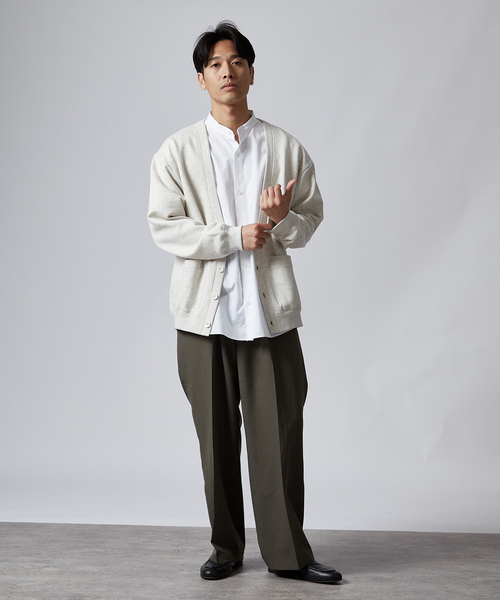 B.C STOCK(ベーセーストック)の「AIRTOWNE MILLS SWEAT Vネックカーディガン(カーディガン/ボレロ・メンズ・チョコ/ネイビー/ライトグレー/モスグリーン・MEDIUM/LARGE)」の20枚目の写真