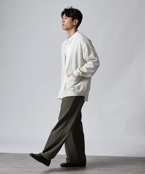 B.C STOCK(ベーセーストック)の「AIRTOWNE MILLS SWEAT Vネックカーディガン(カーディガン/ボレロ・メンズ・チョコ/ネイビー/ライトグレー/モスグリーン・MEDIUM/LARGE)」の22枚目の写真