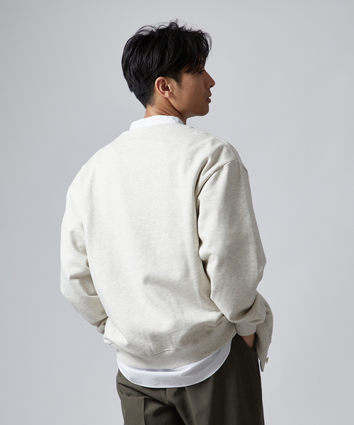 B.C STOCK(ベーセーストック)の「AIRTOWNE MILLS SWEAT Vネックカーディガン(カーディガン/ボレロ・メンズ・チョコ/ネイビー/ライトグレー/モスグリーン・MEDIUM/LARGE)」の5枚目の写真