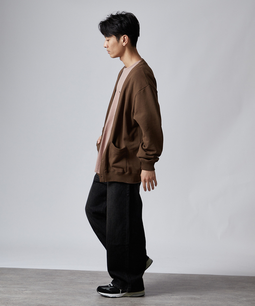 B.C STOCK(ベーセーストック)の「AIRTOWNE MILLS SWEAT Vネックカーディガン(カーディガン/ボレロ・メンズ・チョコ/ネイビー/ライトグレー/モスグリーン・MEDIUM/LARGE)」の10枚目の写真