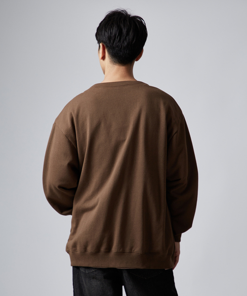 B.C STOCK(ベーセーストック)の「AIRTOWNE MILLS SWEAT Vネックカーディガン(カーディガン/ボレロ・メンズ・チョコ/ネイビー/ライトグレー/モスグリーン・MEDIUM/LARGE)」の15枚目の写真