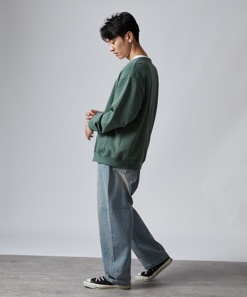 B.C STOCK(ベーセーストック)の「AIRTOWNE MILLS SWEAT Vネックカーディガン(カーディガン/ボレロ・メンズ・チョコ/ネイビー/ライトグレー/モスグリーン・MEDIUM/LARGE)」の18枚目の写真