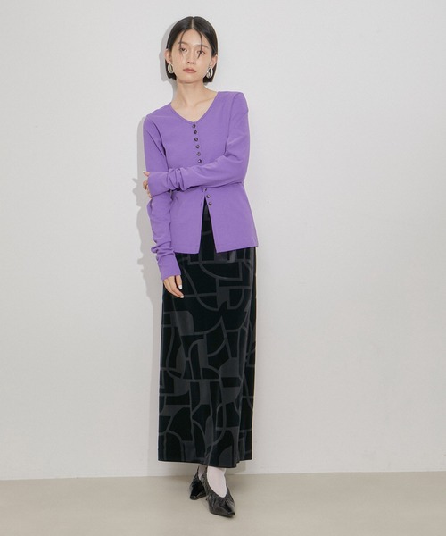 ADAM ET ROPE'（アダムエロペ）の「シアーARロゴソックス（ソックス/靴下・レディース・ベージュ/パープル/ホワイト/ダークブラウン・FREE）」の20枚目の写真