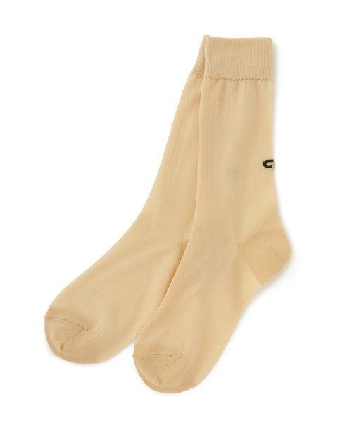 ADAM ET ROPE'（アダムエロペ）の「シアーARロゴソックス（ソックス/靴下・レディース・ベージュ/パープル/ホワイト/ダークブラウン・FREE）」の8枚目の写真