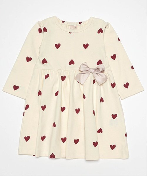 petit main（プティマイン）の「【GOODPRICE】カットワンピース（ワンピース・キッズ・ネイビー/ブラック×ホワイト/アイボリー/レッド・120cm/110cm/100cm/90cm/80ｃｍ/130cm）」の5枚目の写真