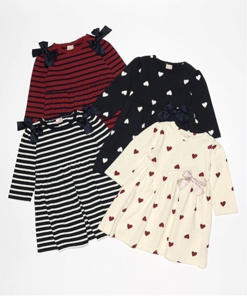 petit main（プティマイン）の「【GOODPRICE】カットワンピース（ワンピース・キッズ・ネイビー/ブラック×ホワイト/アイボリー/レッド・120cm/110cm/100cm/90cm/80ｃｍ/130cm）」の15枚目の写真
