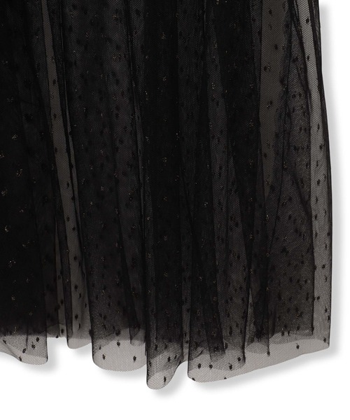 Droite lautreamont（ドロワットロートレアモン）の「ラメ刺繍チュールスカート（スカート・レディース・ブラック/キャメル・M）」の11枚目の写真