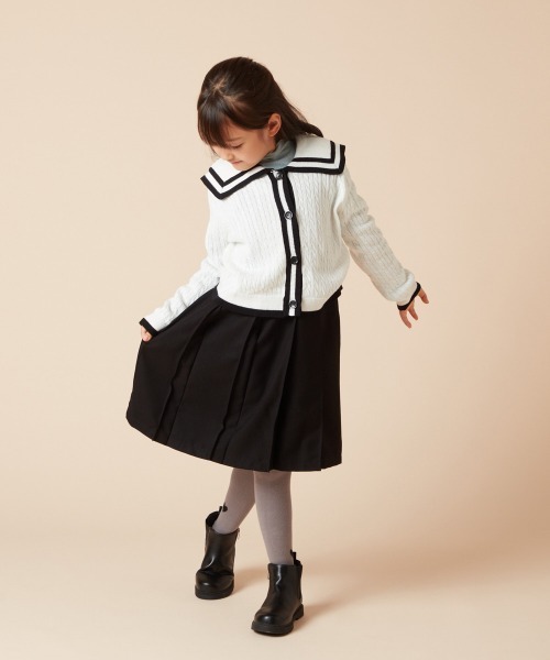 a.v.v（アーヴェヴェ）の「[19-24cm]【滑りにくいタンクソール】ジップアップサイドゴアブーツ（ブーツ・キッズ・ブラック・19/21/20/23/22/24）」の21枚目の写真