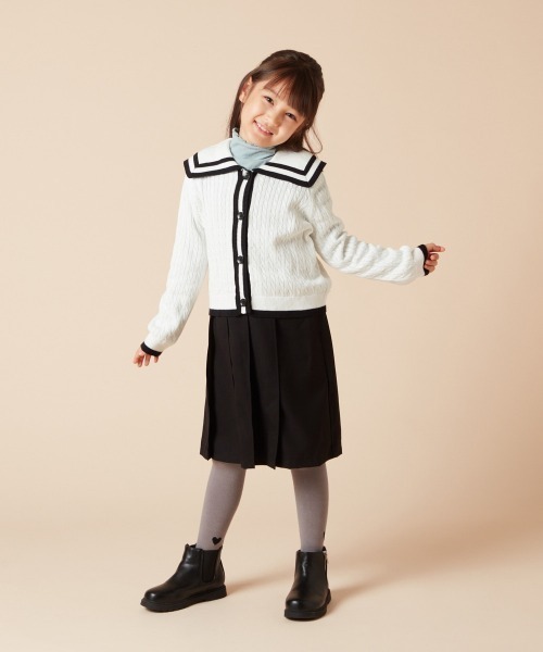 a.v.v（アーヴェヴェ）の「[19-24cm]【滑りにくいタンクソール】ジップアップサイドゴアブーツ（ブーツ・キッズ・ブラック・19/21/20/23/22/24）」の22枚目の写真