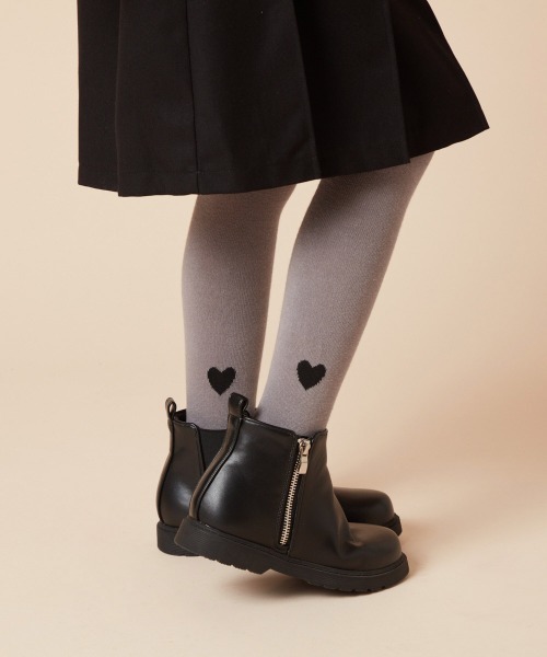 a.v.v（アーヴェヴェ）の「[19-24cm]【滑りにくいタンクソール】ジップアップサイドゴアブーツ（ブーツ・キッズ・ブラック・19/21/20/23/22/24）」の2枚目の写真