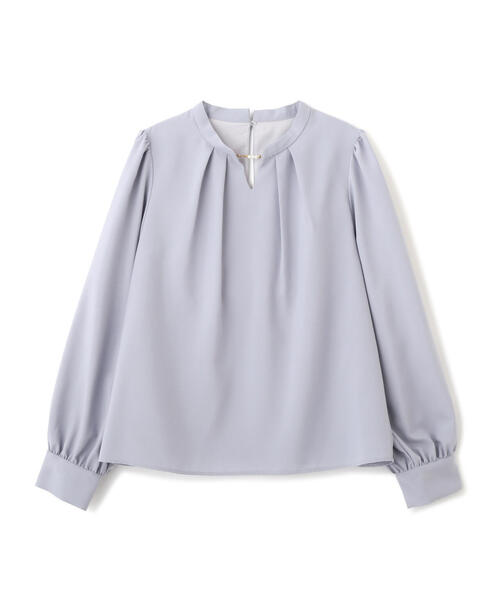 PROPORTION BODY DRESSING（プロポーションボディドレッシング）の「スタンドパールブラウス / 1214210915（シャツ/ブラウス・レディース・ブラウン系その他/ブルー/ホワイト系その他・SMALL/MEDIUM）」の12枚目の写真