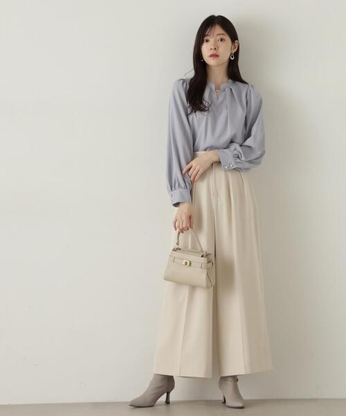 スタンドパールブラウス　24AW 楽天市場】【SALE／10%OFF】スタンドパールブラウス 24AW