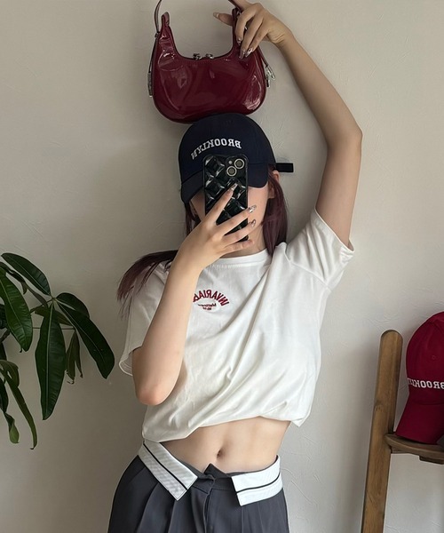 RiLi（リリ）の「エナメルハーフムーンバッグ【RL】（ハンドバッグ・レディース・ブラック/ブラウン/レッド・FREE）」の6枚目の写真